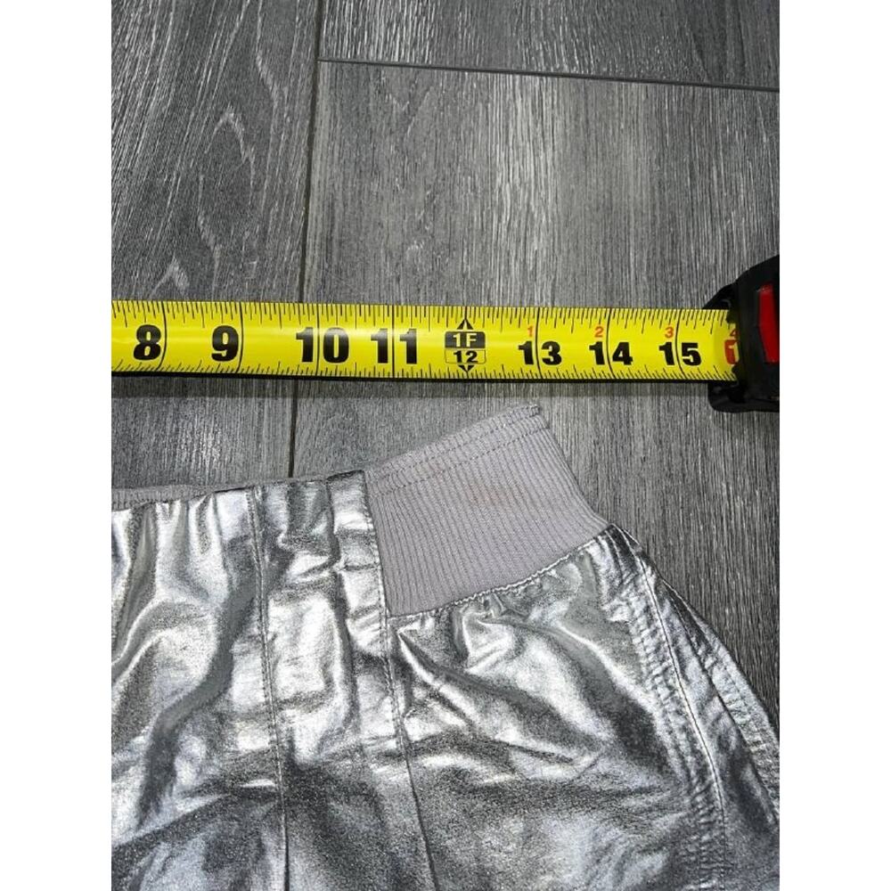 Free People Y2K Pockets Cargo Wide Mesmerize Me Preppy Pants Metallic M A004045 - Picture 10 of 12